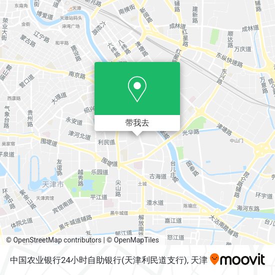 中国农业银行24小时自助银行(天津利民道支行)地图