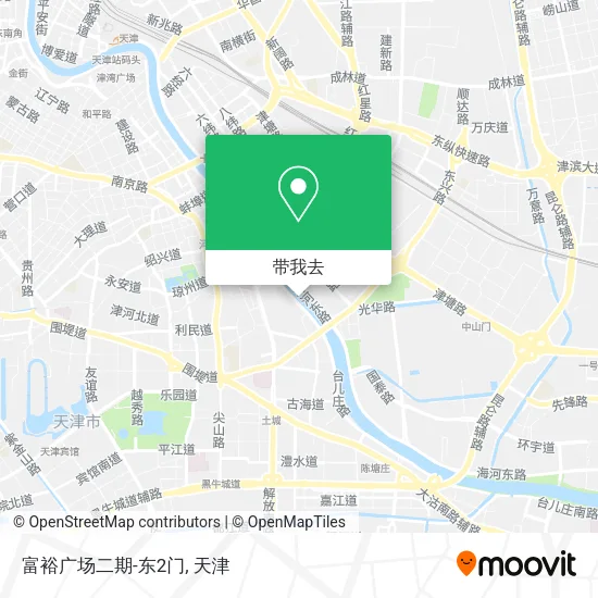 富裕广场二期-东2门地图