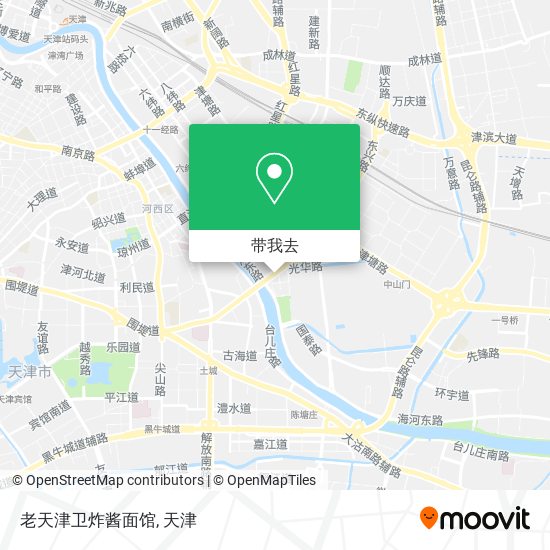老天津卫炸酱面馆地图