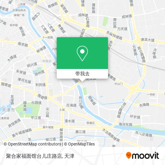 聚合家福面馆台儿庄路店地图