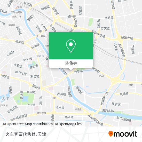 火车客票代售处地图