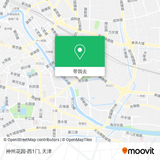 神州花园-西1门地图
