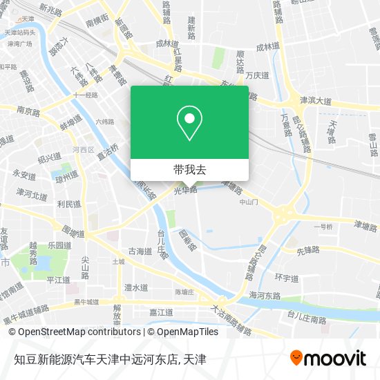 知豆新能源汽车天津中远河东店地图
