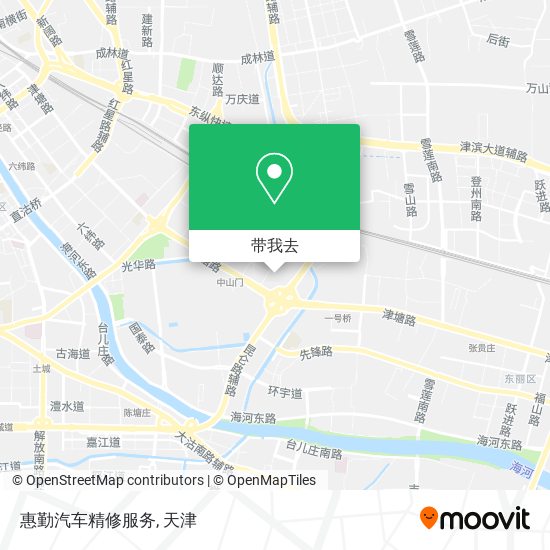 惠勤汽车精修服务地图