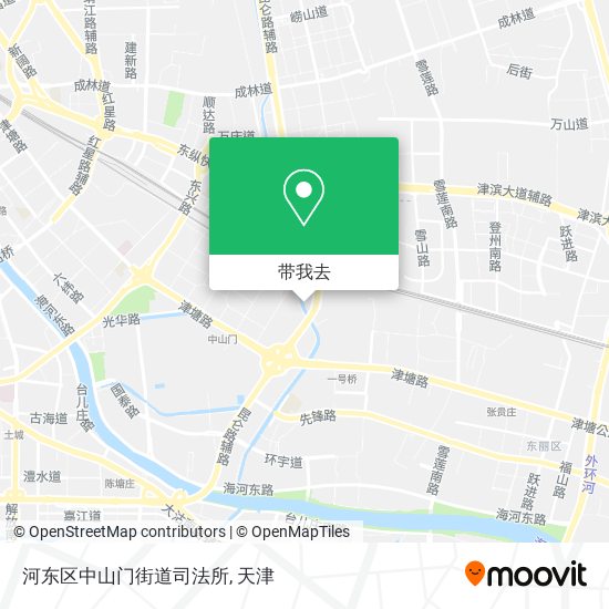 河东区中山门街道司法所地图