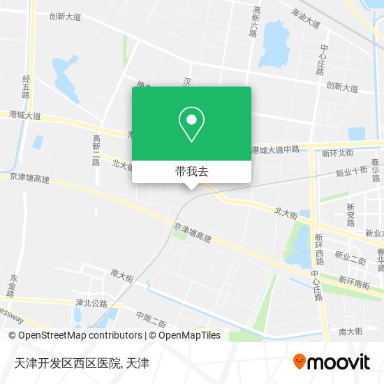 天津开发区西区医院地图