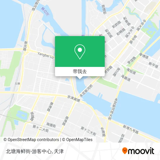 北塘海鲜街-游客中心地图