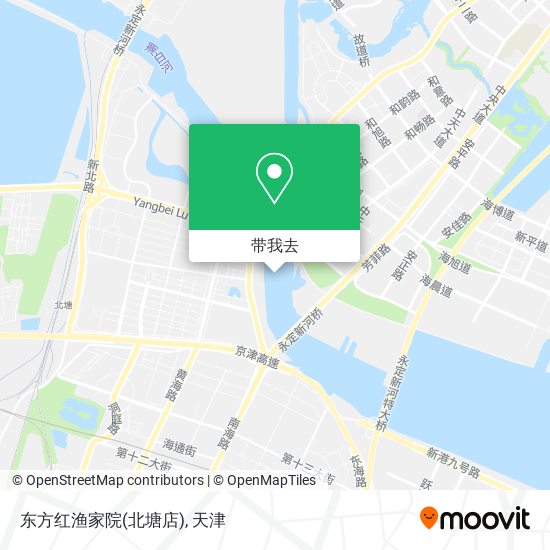 东方红渔家院(北塘店)地图