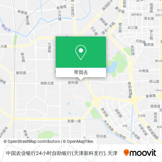 中国农业银行24小时自助银行(天津新科支行)地图