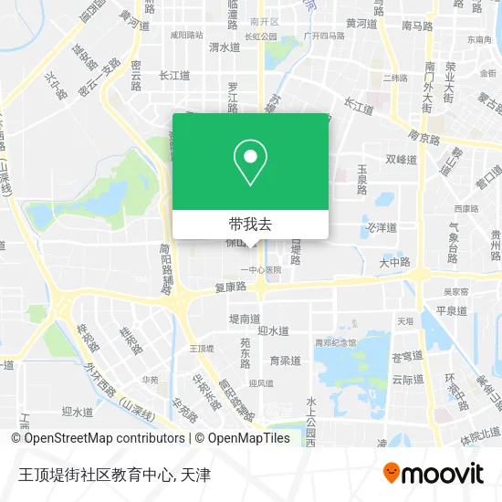 王顶堤街社区教育中心地图