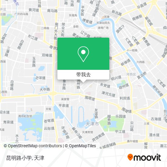 昆明路小学地图