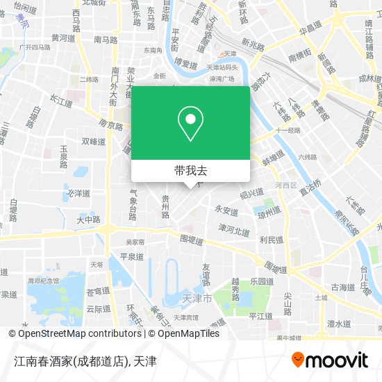 江南春酒家(成都道店)地图