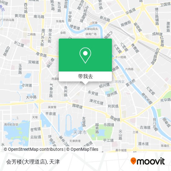 会芳楼(大理道店)地图