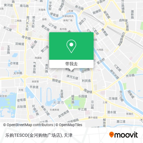 乐购TESCO(金河购物广场店)地图