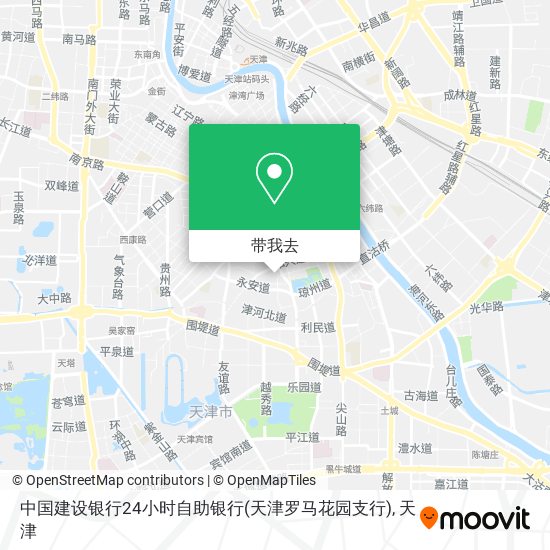 中国建设银行24小时自助银行(天津罗马花园支行)地图