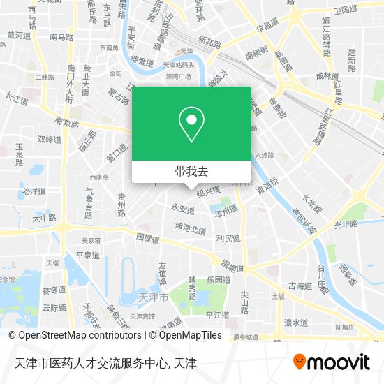 天津市医药人才交流服务中心地图