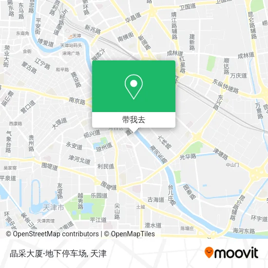 晶采大厦-地下停车场地图
