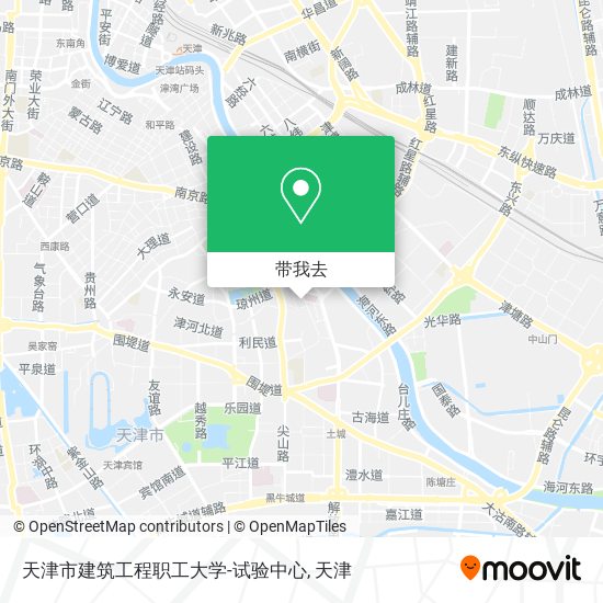 天津市建筑工程职工大学-试验中心地图