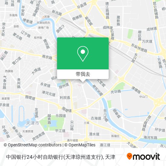 中国银行24小时自助银行(天津琼州道支行)地图