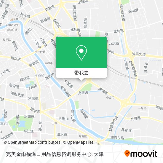 完美金雨福泽日用品信息咨询服务中心地图