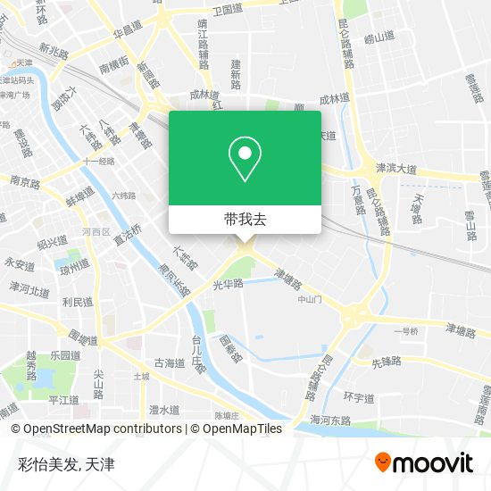 彩怡美发地图