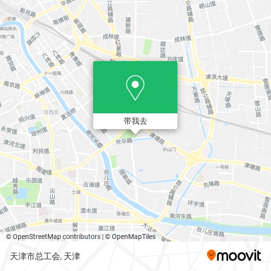 天津市总工会地图