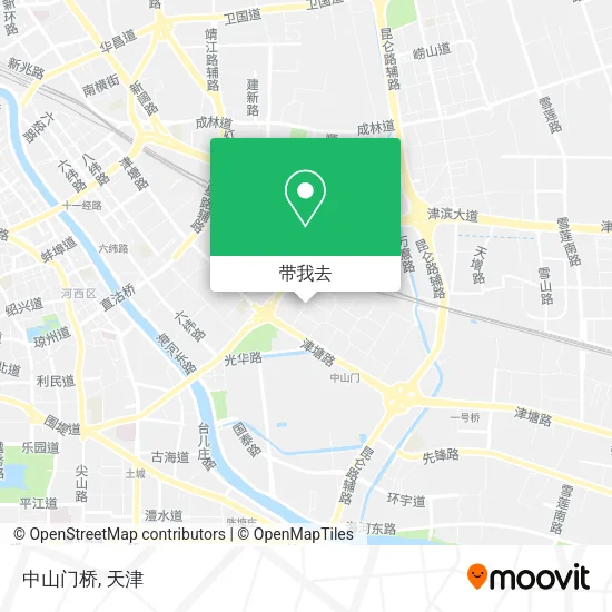 中山门桥地图