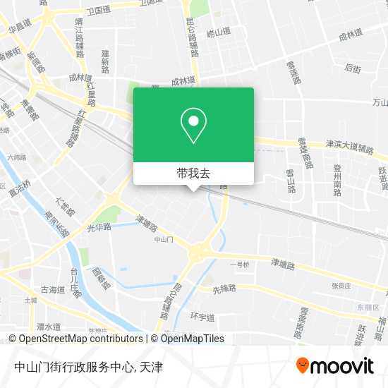 中山门街行政服务中心地图