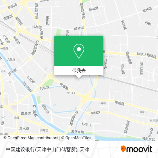中国建设银行(天津中山门储蓄所)地图