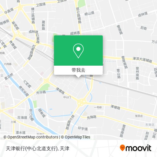 天津银行(中心北道支行)地图