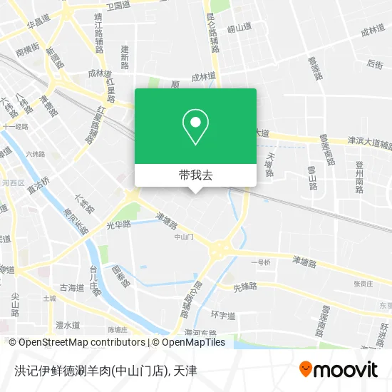 洪记伊鲜德涮羊肉(中山门店)地图