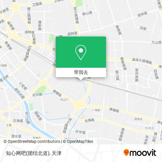 知心网吧(团结北道)地图