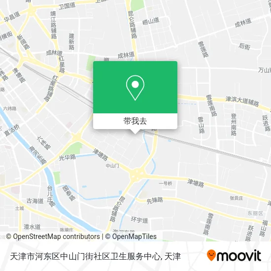 天津市河东区中山门街社区卫生服务中心地图