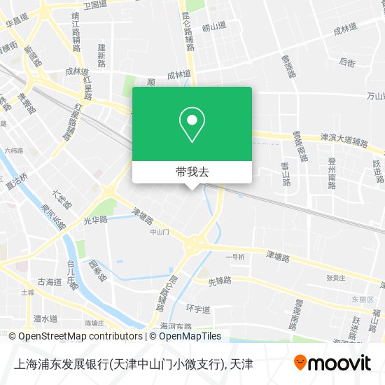 上海浦东发展银行(天津中山门小微支行)地图