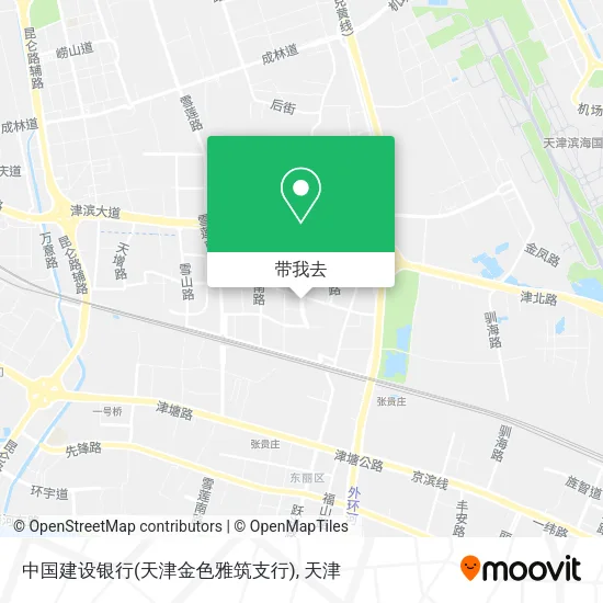 中国建设银行(天津金色雅筑支行)地图