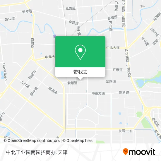 中北工业园南园招商办地图