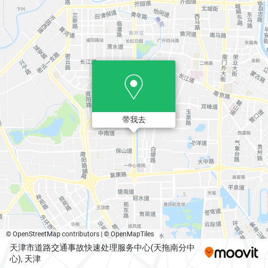 天津市道路交通事故快速处理服务中心(天拖南分中心)地图