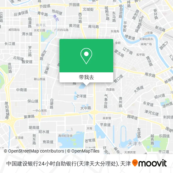 中国建设银行24小时自助银行(天津天大分理处)地图