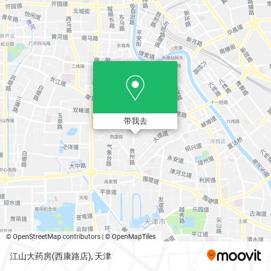 江山大药房(西康路店)地图