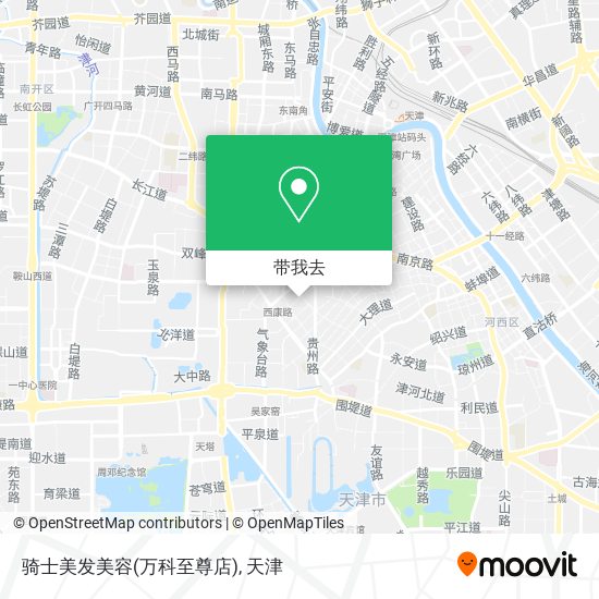 骑士美发美容(万科至尊店)地图