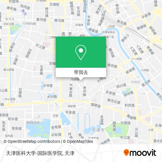 天津医科大学-国际医学院地图