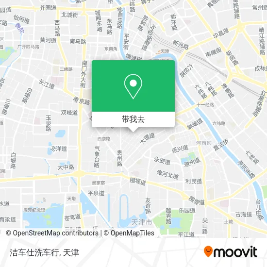 洁车仕洗车行地图