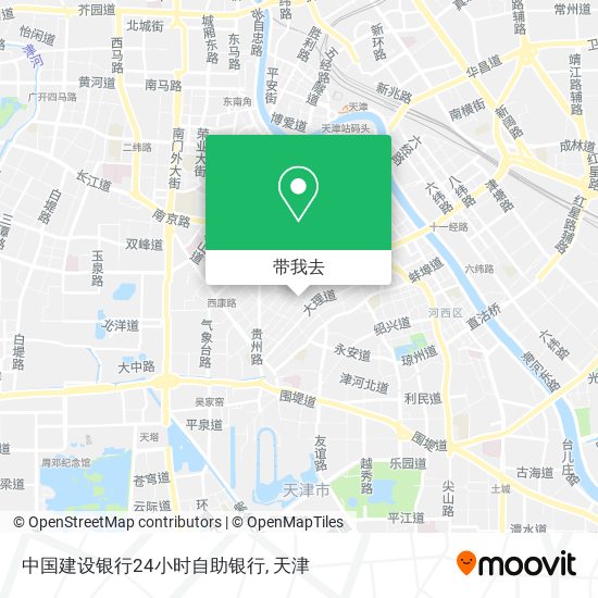 中国建设银行24小时自助银行地图