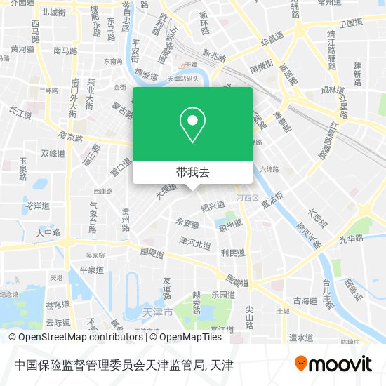 中国保险监督管理委员会天津监管局地图