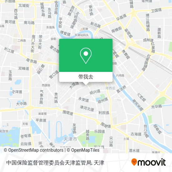 中国保险监督管理委员会天津监管局地图