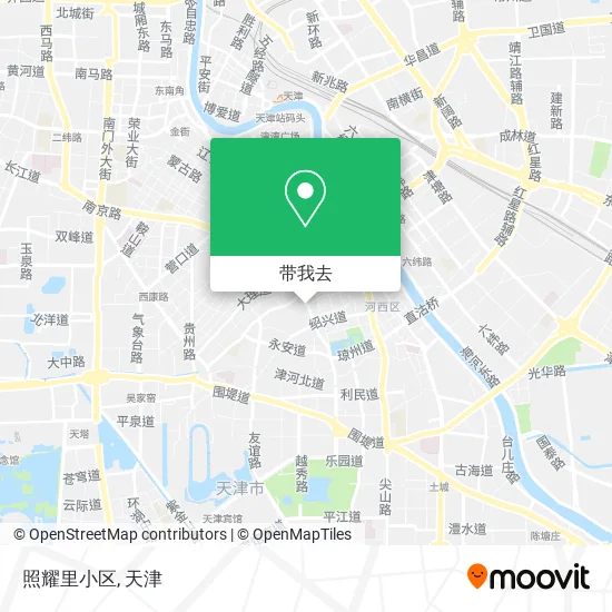 照耀里小区地图