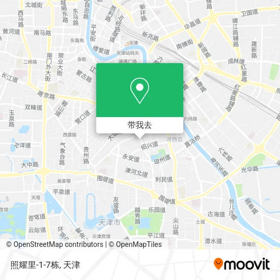 照耀里-1-7栋地图