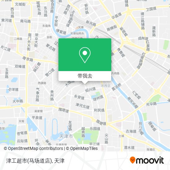 津工超市(马场道店)地图