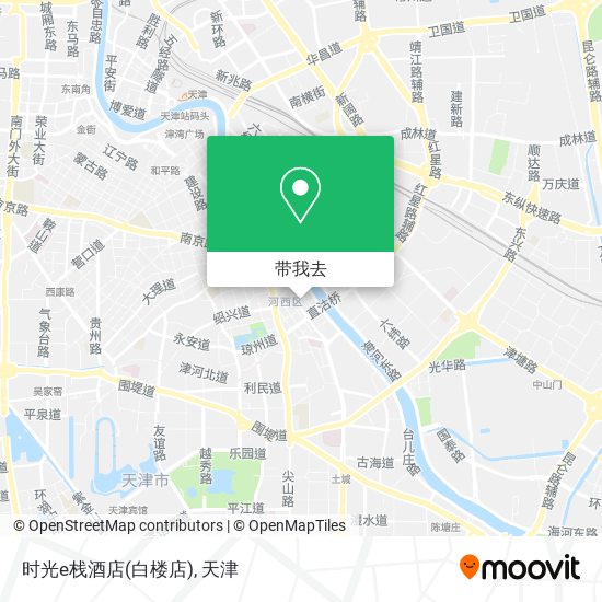 时光e栈酒店(白楼店)地图