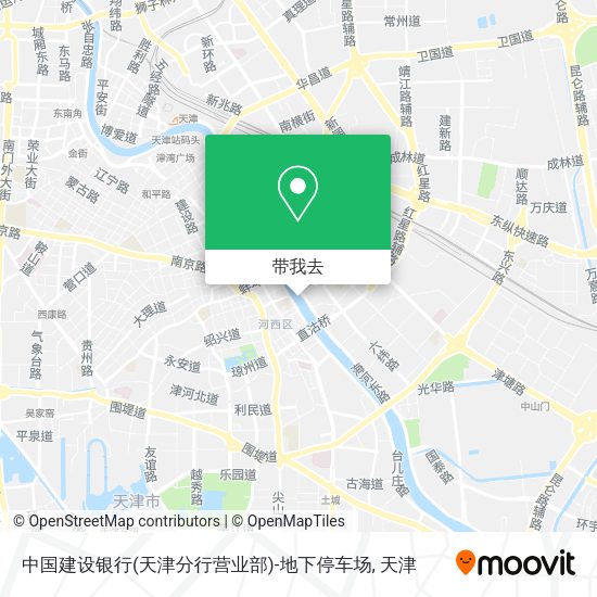 中国建设银行(天津分行营业部)-地下停车场地图